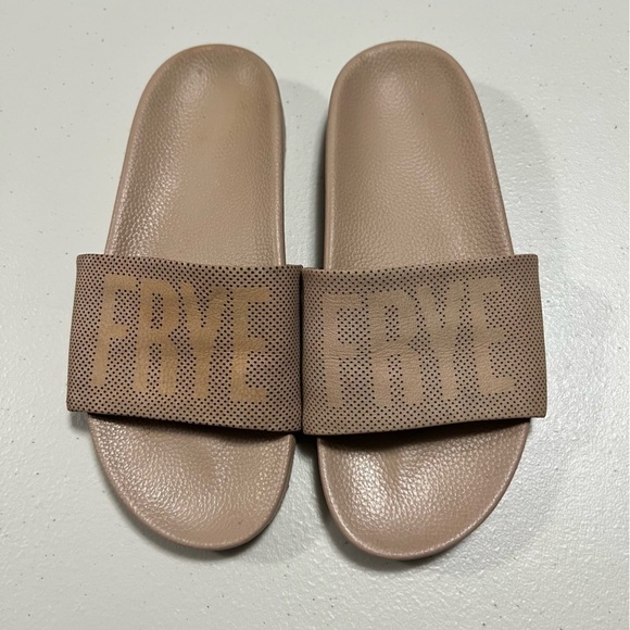 FRYE Women's Lola Perf Slide Sandal Blush - Picture 1 of 11